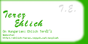 terez ehlich business card